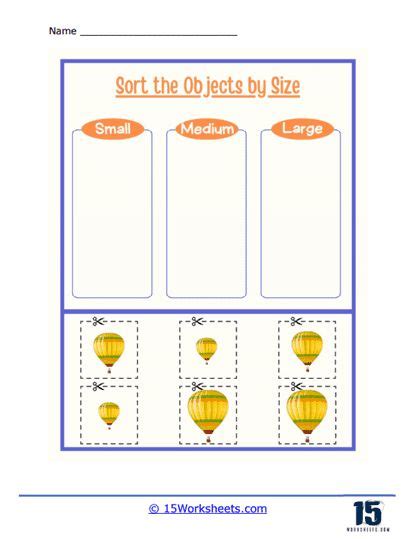 Hot Air Balloons Worksheet For Preschoolers