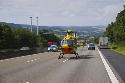 Pkw überschlägt sich Rettungshubschrauber im Einsatz Osthessen News