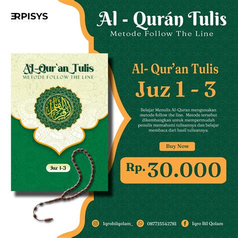 Jual Al Quran Tulis Juz Metode Follow The Line Shopee Indonesia