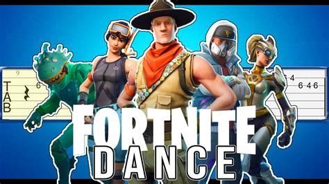 Fortnite Dance Guitar Tab Tutorial Youtube