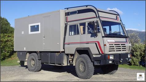 Steyr Double Cabin 4x4 Expedition Truck With 4 Fixed Beds And Large