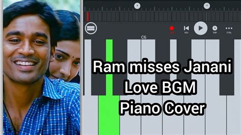 3 Moonu Ram Misses Janani Love BGM Piano Cover Tutorial Anirudh