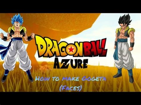 How To Make Gogeta In Dragon Ball Rp Azure Faces YouTube