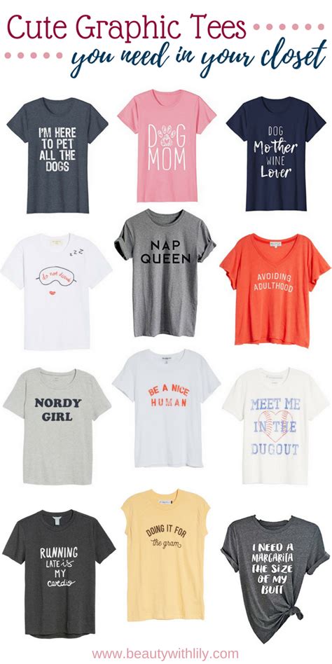 Cute Graphic Tees You Need In Your Closet Beauty With Lily