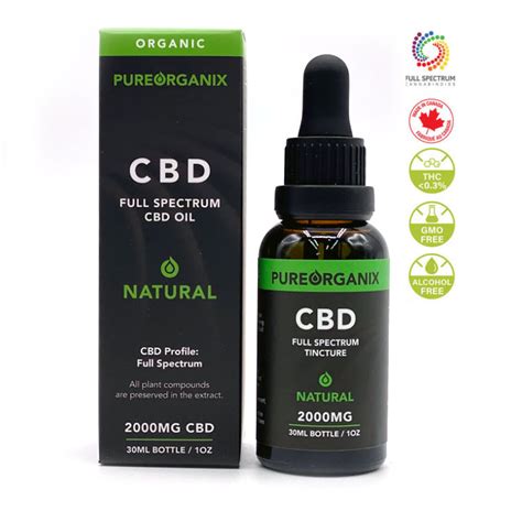 Full Spectrum Organic Cbd Oil 2000mg 30ml Bottle Cbd2go