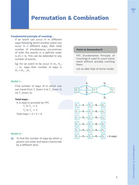 Permutation And Combination Fundamental Principle Of Counting Pdf