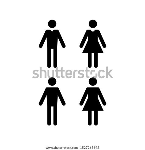 Gender Symbols Male Female Icons Vector Stock Vector Royalty Free