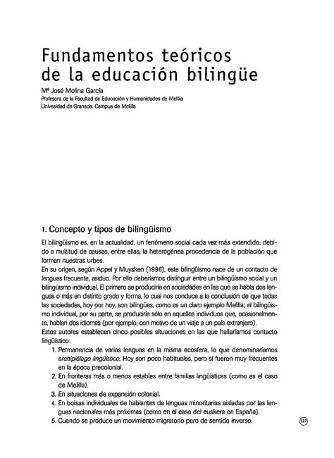 Dialnet Fundamentos Teoricos De La Educacion Bilingue 1975779