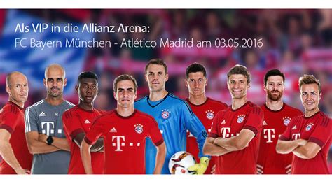 Gewinnspiel FC Bayern München Atlético Madrid Verlosung 2x2 VIP