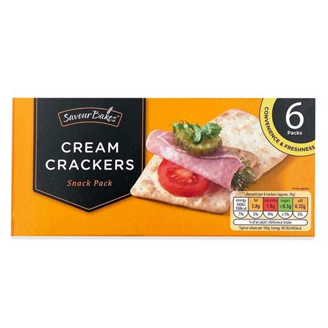 Cream Crackers Snack Pack 175g Savour Bakes ALDI IE