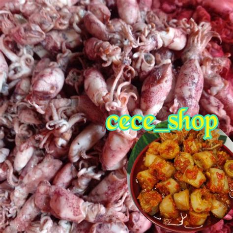 Jual IKAN ASIN CUMI REBUS SEAFOOD SOTONG REBUS SiZE SEDANG 1kg Cumi