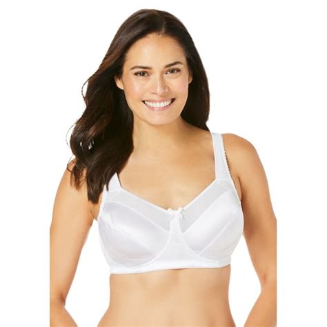 Comfort Choice Womens Plus Size Sidewire Bra