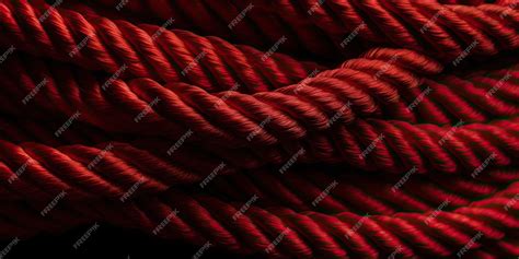 Premium AI Image | Red rope texture background