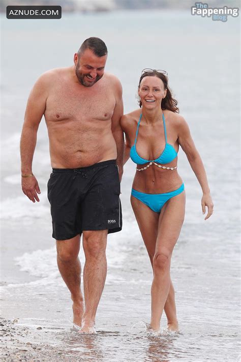Chanelle Hayes Sexy Seen With Dan Bingham Showing Off Her Sizzling Bikini Body At Zante Beach