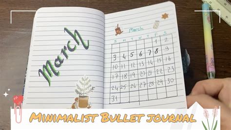 Plan With Me March Bullet Journal Setup Youtube