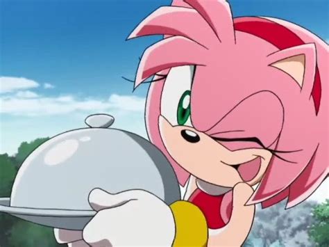 Sonic The Hedgehog Holding A Silver Platter