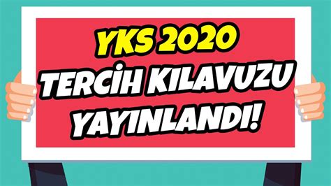 2020 YKS TERCİH KILAVUZU YAYINLANDI BLOG Hocalara Geldik