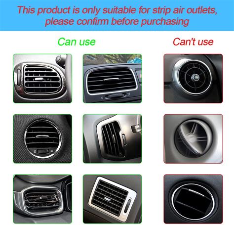 20 Pieces Car Air Conditioner Decoration Strip For Vent Outlet