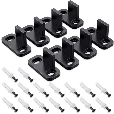 Buy 8 Pieces Sliding Barn Door Floor Guides Closet Door Guides Hardware