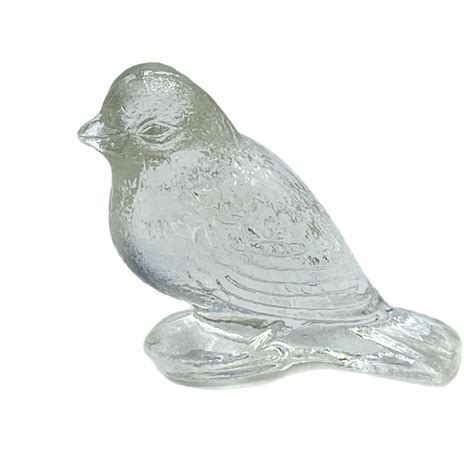 Vintage Clear Glass Bird