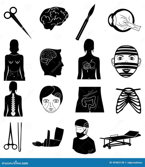 Surgery Icons Set Stock Vector - Image: 49483138