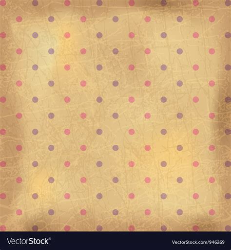 Vintage polka dots wallpaper Royalty Free Vector Image