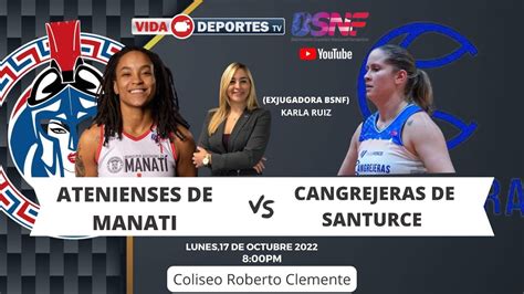 Atenienses de Manatí vs Cangrejeras de Santurce YouTube