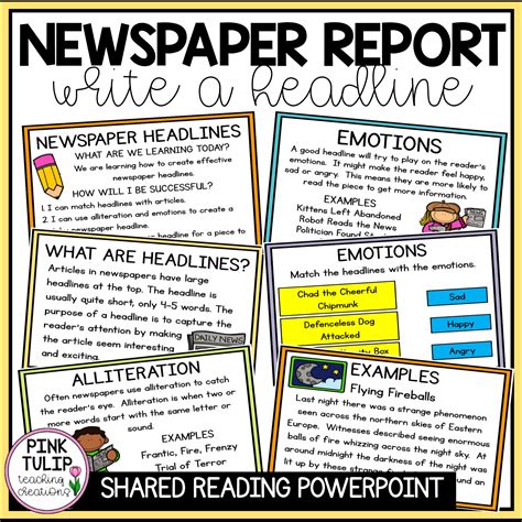 Writing Newspaper Headlines Powerpoint Persuasive Writing Prompts