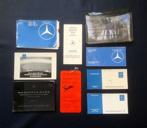 Sell Mercedec Benz Sl Slc Original Owners Manual Full Set