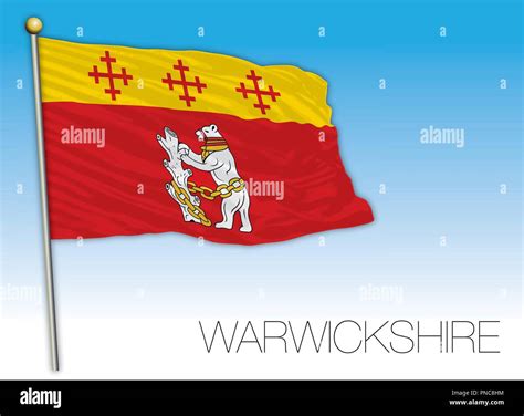 Warwickshire county flag Stock Vector Images - Alamy