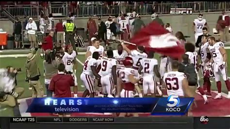 Watch Baker Mayfield ‘plants The Flag After Sooners Victory Over Ohio