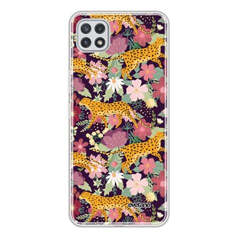 7 sur Coque 360 pour Samsung Galaxy A22 5G Léopard et Fleurs