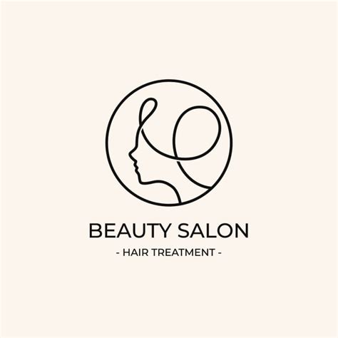 Free Elegant Minimalist Gold Beauty Salon Logo template