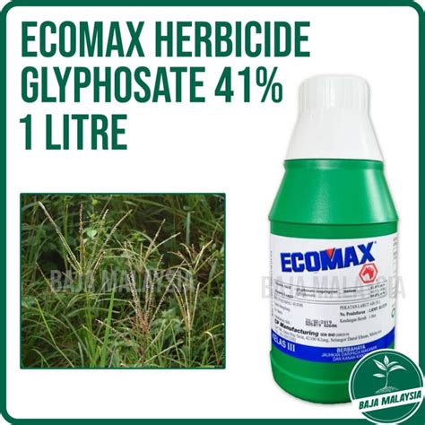 Ecomax Liter Herbicide Glyphosate Weed Grass Killer Grasskiller