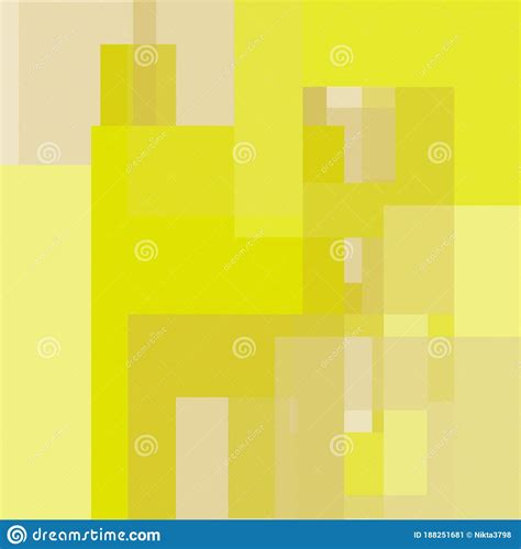 Abstract Vector Geometric Background In Yellow Tones Stock Illustration