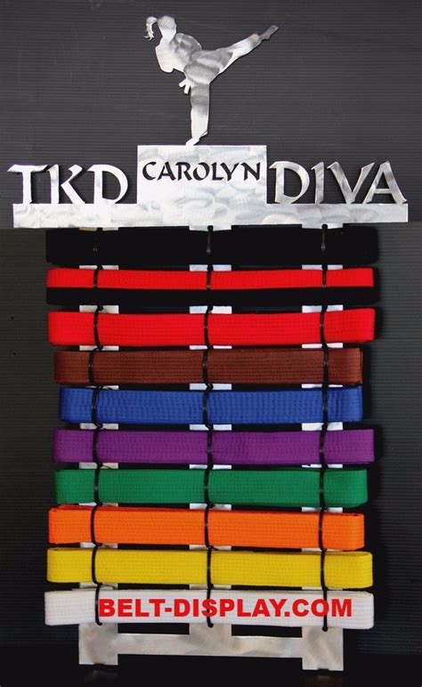 Belt display-Karate Belt Display-Personalized Taekwondo Belt Display – Best on the Planet ...