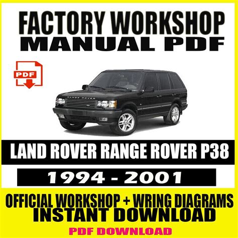 Land Rover Range Rover P38 Workshop Manual 1994 2001