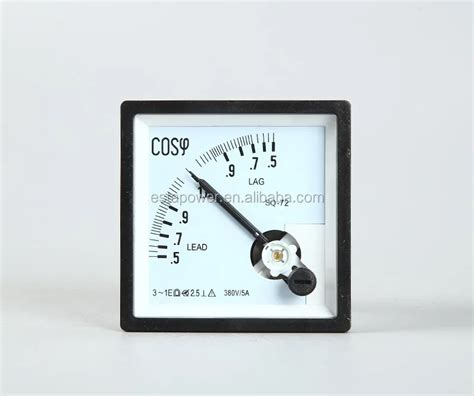 7272 Cos Pointer Type Three Phase Power Factor Meter 380v5a Buy Square Shape Pointer Type