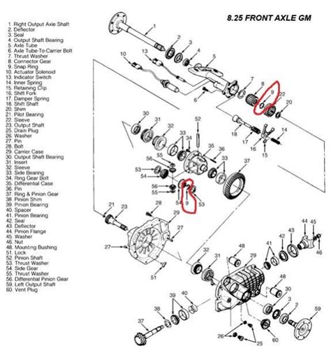 Silverado Front Differential Diagram Chevy Silverado Rear Di