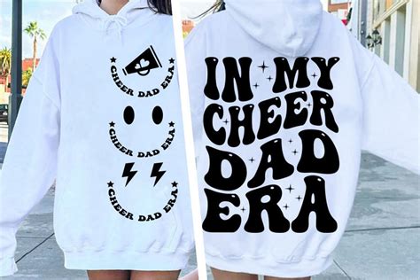 In My Cheer Dad Era SVG PNG Groovy Retro Concert Svg Retro Cheer Dad