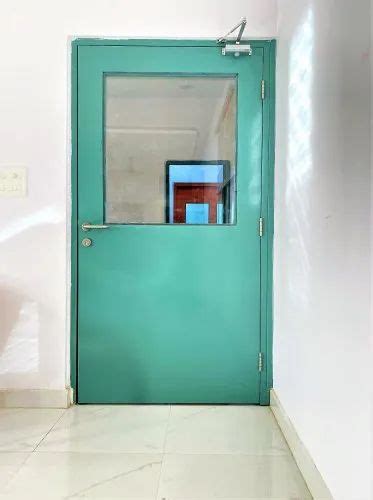 Gi Powder Coated Modular Clean Room Door Single Thickness Mm At