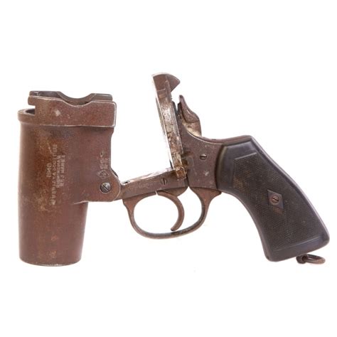 Deactivated Webley & Scott No3 MK1 Flare/Signal Pistol - Battle Of