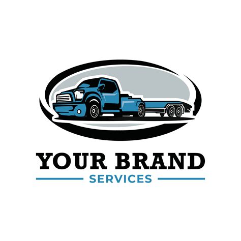 Truck Towing Logo Template Suitable Logo For Business Related To