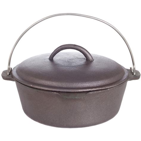 Cajun Classic 2 Quart Unseasoned Cast Iron Dutch Oven Gl10486 Bbqguys