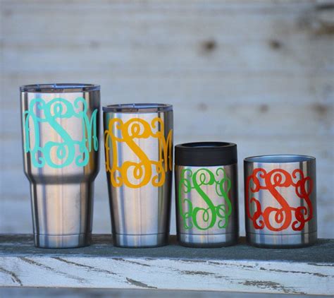 Monogrammed Yeti Cup ALL sizes 30 oz 20 by SippitydoodahDesigns