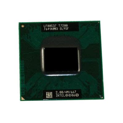 Intel Core 2 Duo T7200 SL9SF 2.0 GHz Dual-Core 667Mhz Socket 479 CPU ...