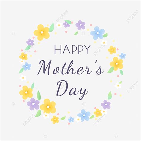 Mothers Day Floral Hd Transparent Mothers Day Warm Floral Border