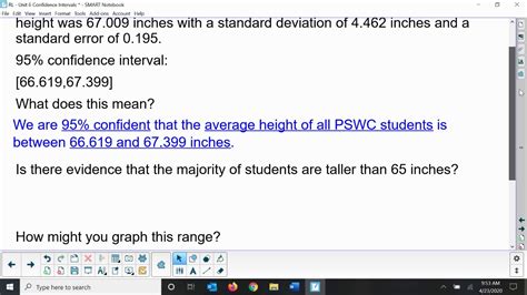 Interpreting Confidence Intervals Example 2 Youtube