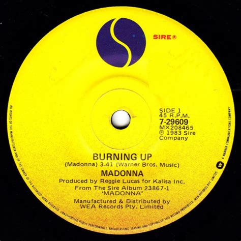 Madonna - Burning Up (1983, Vinyl) | Discogs