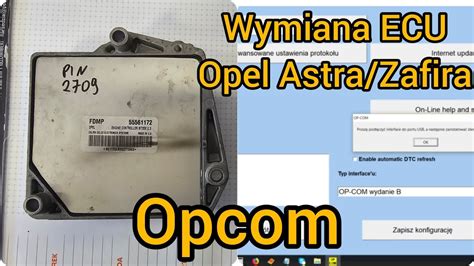 Wymiana Sterownika Silnika ECU OPEL ASTRA ZAFIRA MT35E 2 3